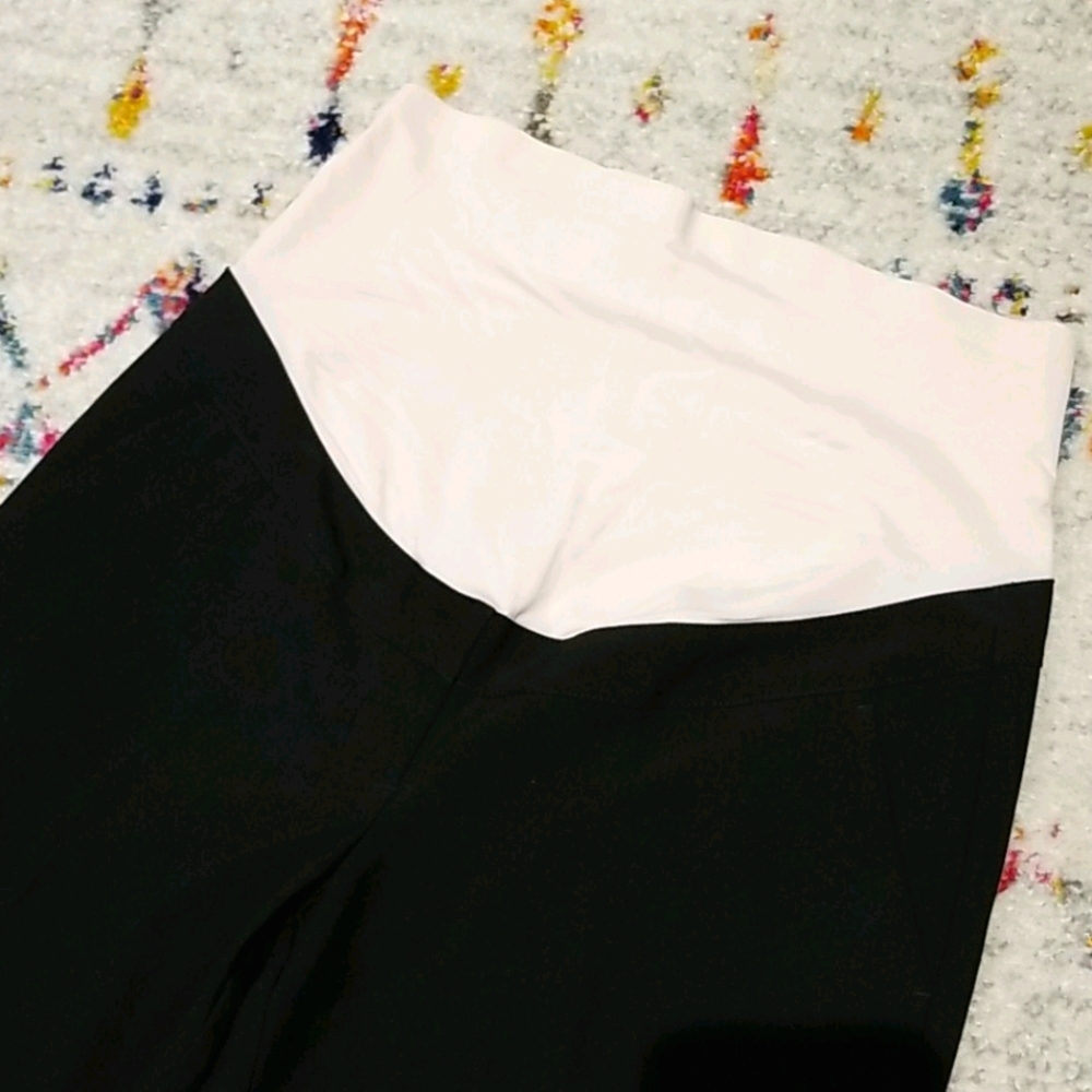 Black Full Panel Maternity Dress Pants
